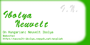 ibolya neuvelt business card